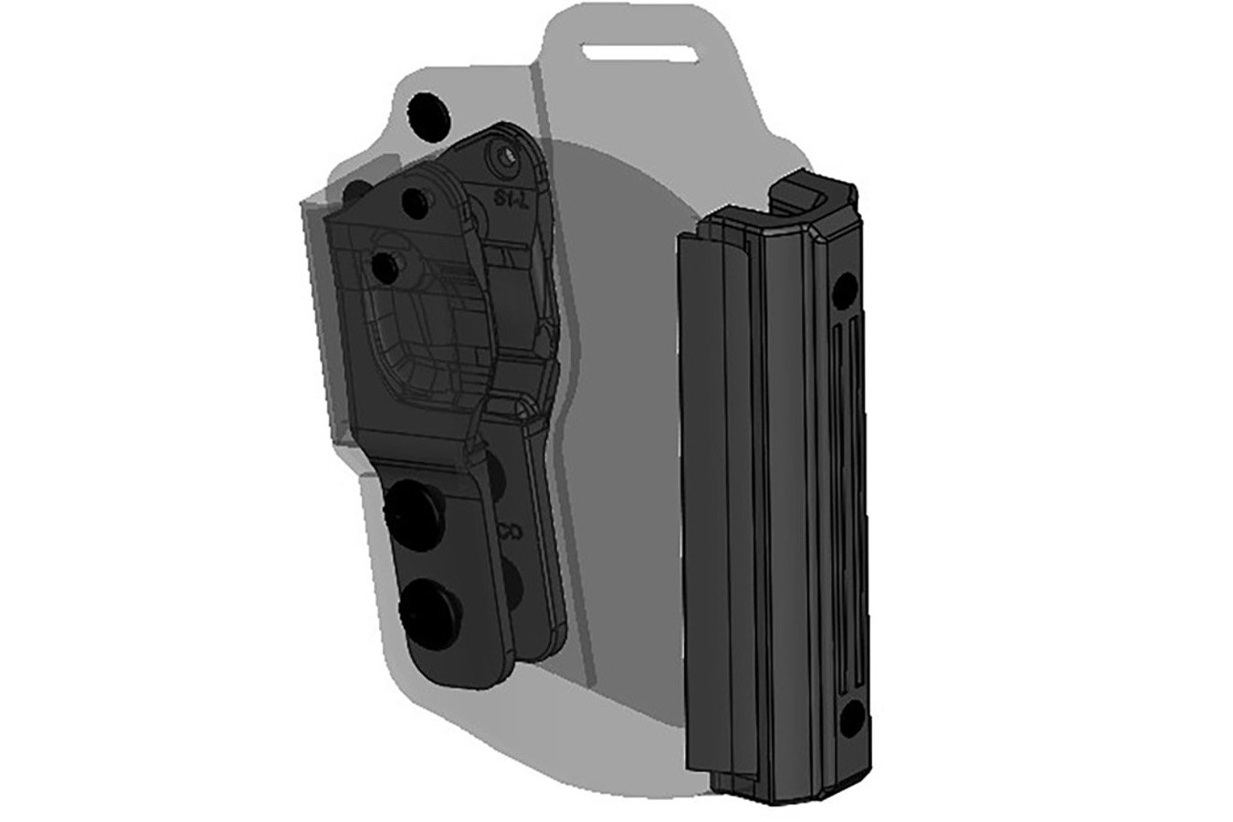 GALCO INTERNATIONAL Ankle Glove Right Hand Ankle Holster for Glock 42/Sig Sauer 365, Black